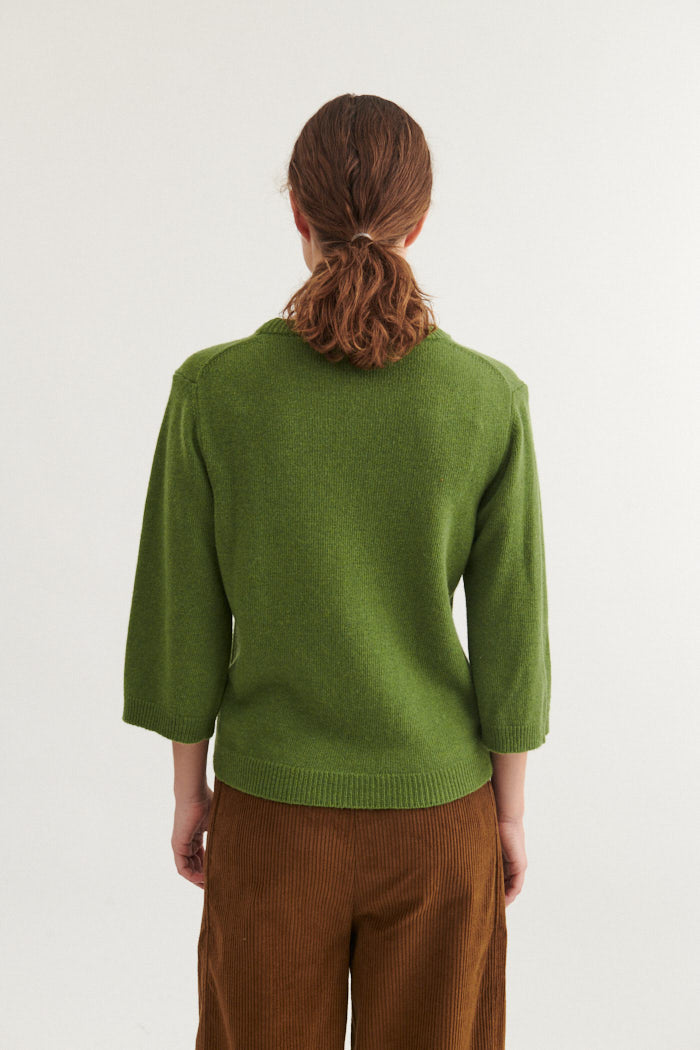 Basic Apparel - Cady 3/4 Sleeve Mayfly
