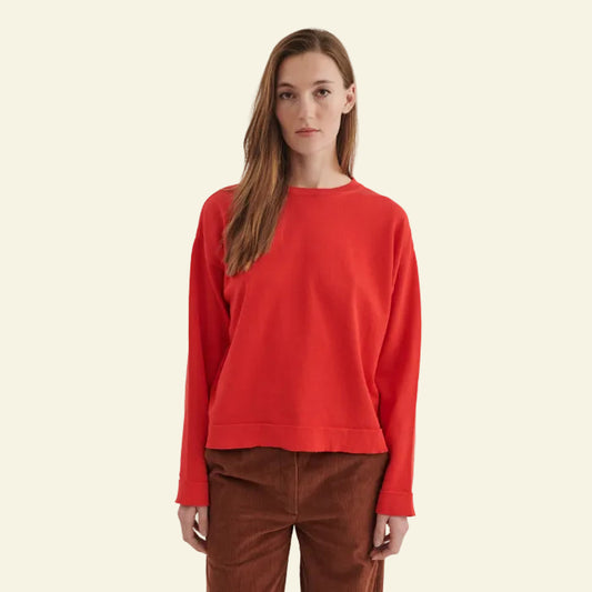 Basic Apparel - Kari O-Neck Flame Scarlet