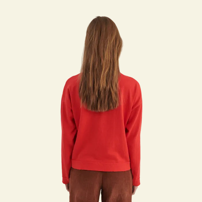 Basic Apparel - Kari O-Neck Flame Scarlet
