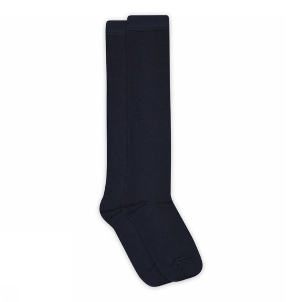 MPwoman - Wool/cotton knee socks Black