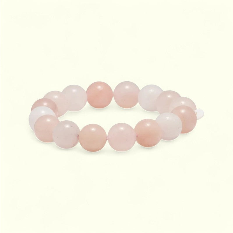 Soi - Chunky Rosa Jade Krystal Armbånd