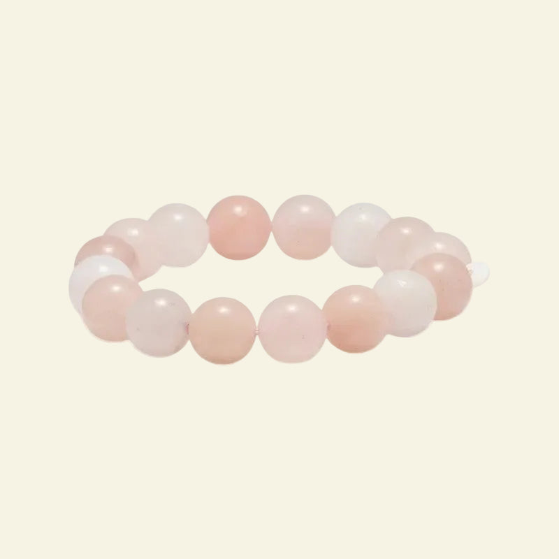 Soi - Chunky Rosa Jade Krystal Armbånd