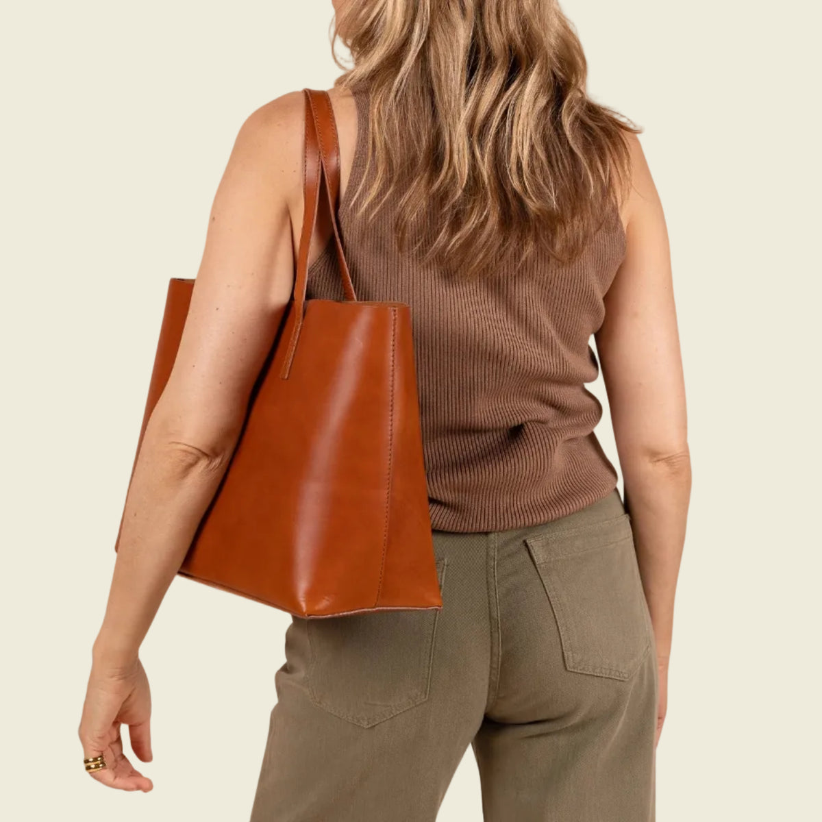 O MY BAG - Sam Shopper Cognac Klassik