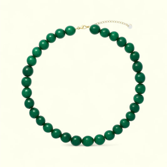 Soi - Faro Grøn Jade Halskæde