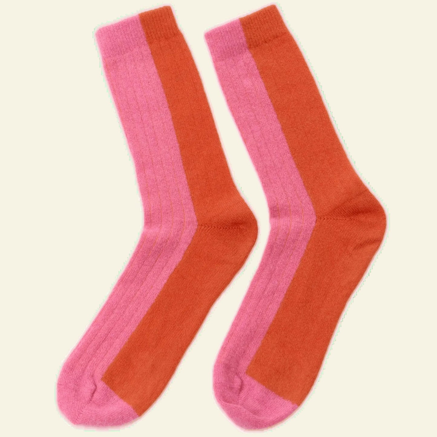 Suite13lab - Bicolor Socks Wool Pink