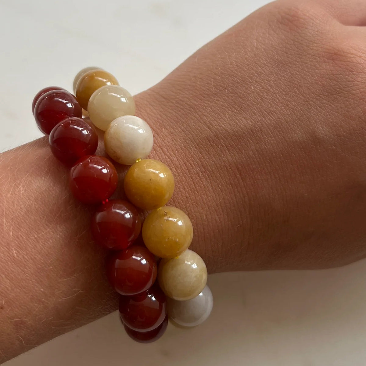 Soi - Chunky Orange Aventurin Armbånd