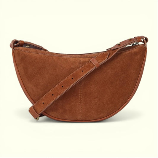 O MY BAG - Leo Midi Crossbody Strap Cognac