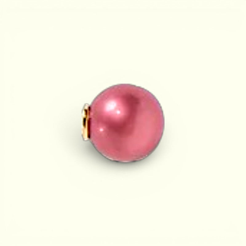 AE Studio - Perlelås Rasberry Red guld