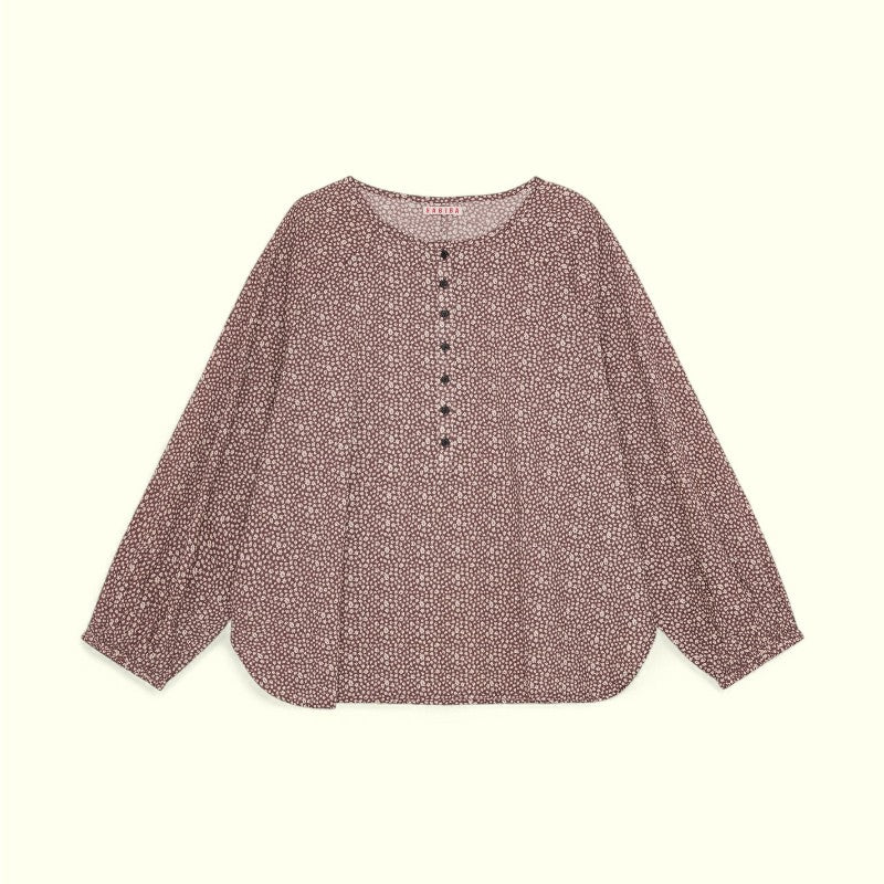 Habiba - Autumn Leaf Blouse Burgundy