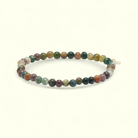 Soi - Indian Agate Armbånd 4 mm