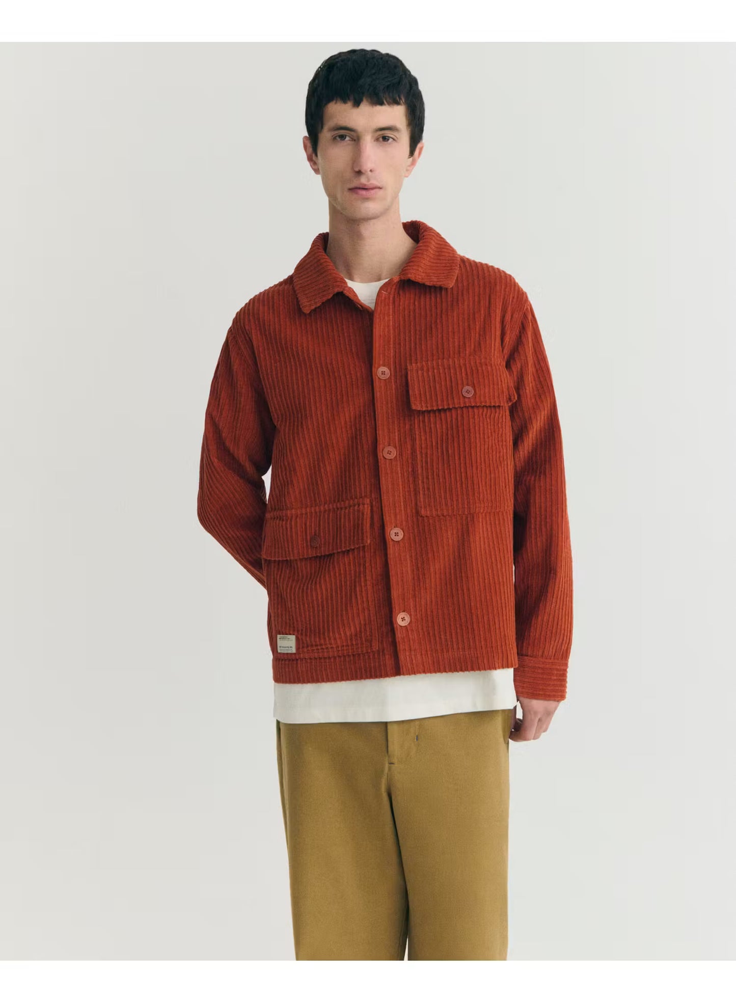 Thinking MU - Brown Corduroy Gabin Jakke