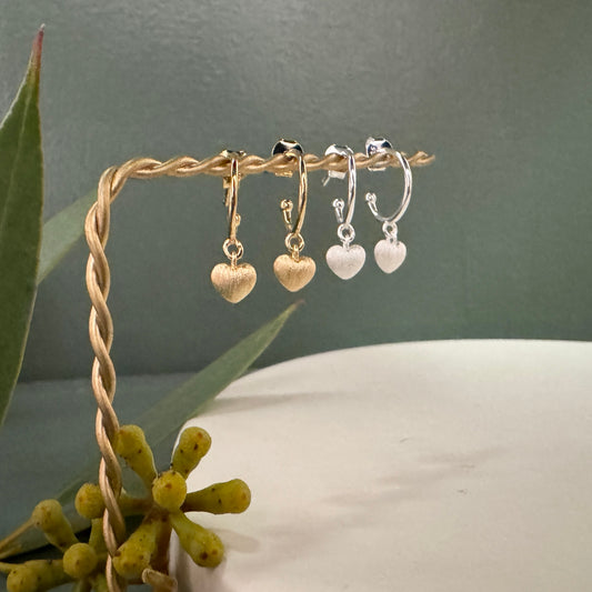 Lone P - Mynte Hoop øreringe