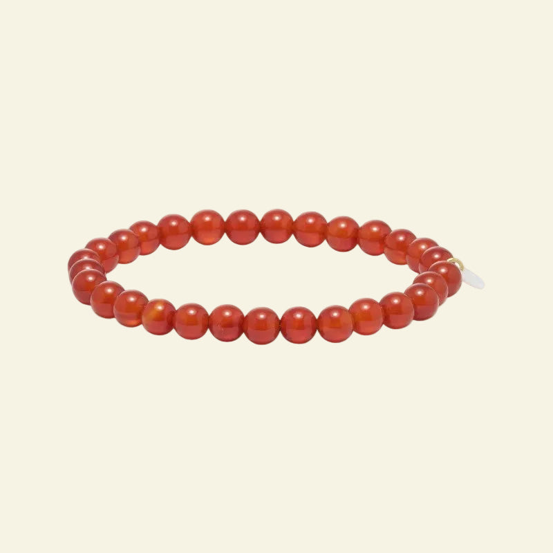 Soi - Essential Rød Jade Armbånd 6 mm