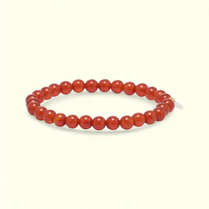 Soi - Rød Jade Armbånd 4 mm