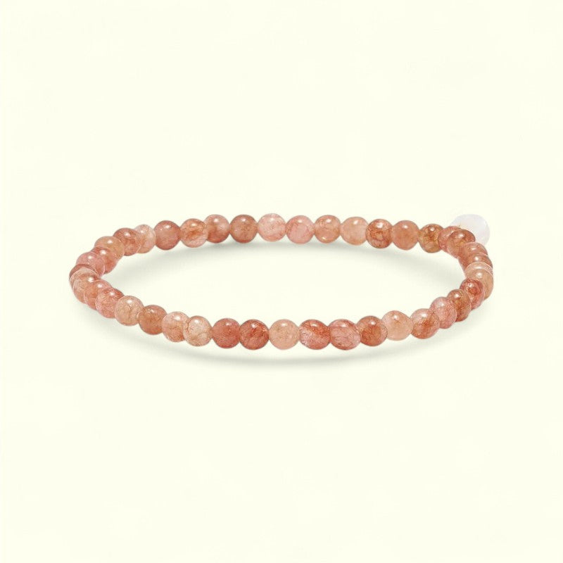 Soi - Sunstone Krystal Armbånd 6 mm