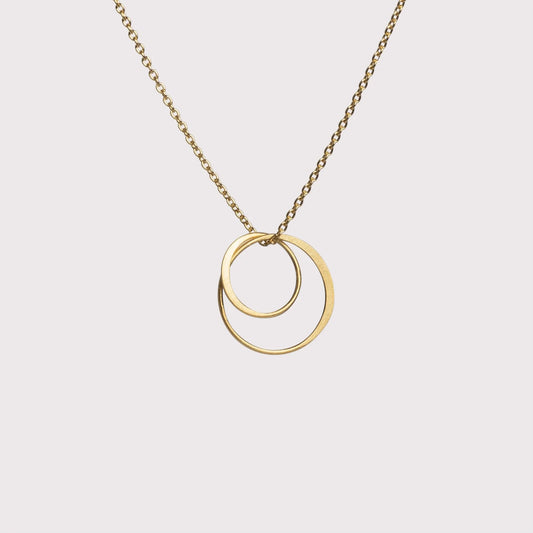Lone P - Double Ring Small halskæde