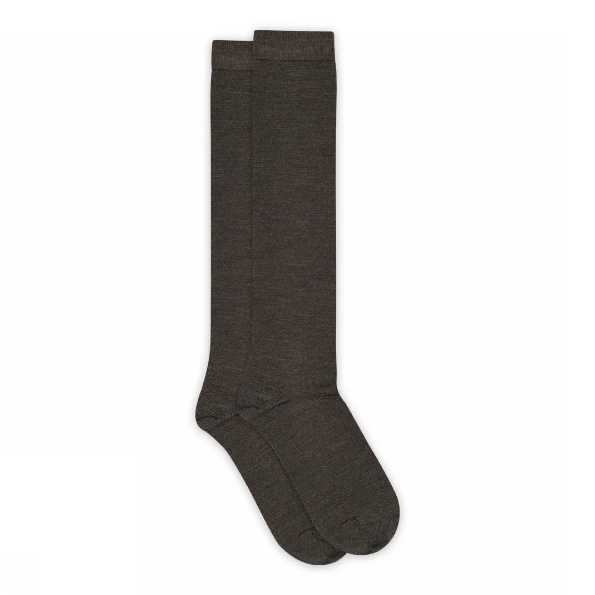 MPwoman - Wool/cotten knee socks Dark Brown