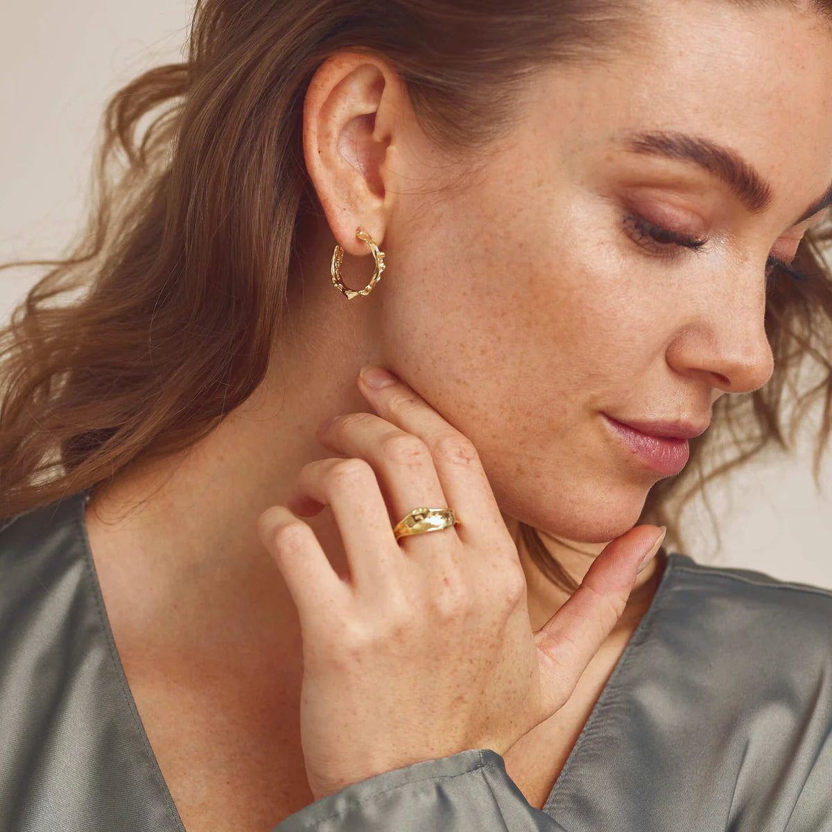 Jewelry by Grundled - Noelle Hoop Lille