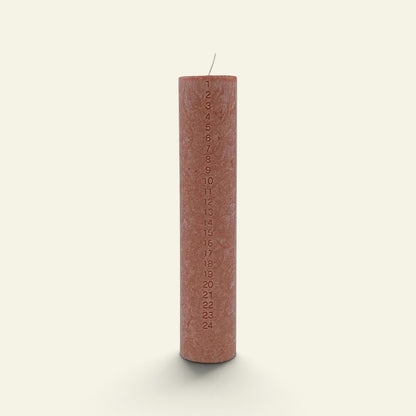 Kunstindustien - Chestnut Upcycled Wax Kalenderlys