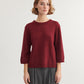 Basic Apparel - Cady 3/4 Sleeve Bordeaux Truffle