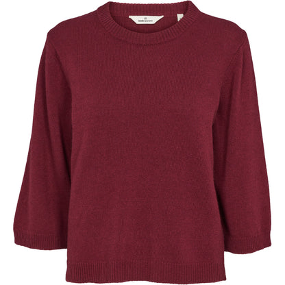 Basic Apparel - Cady 3/4 Sleeve Bordeaux Truffle