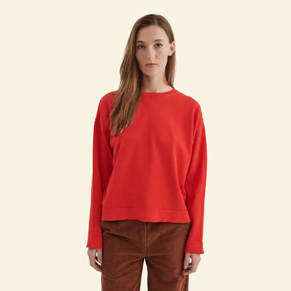 Basic Apparel - Kari O-Neck Flame Scarlet