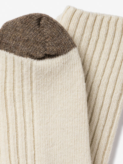 Royalties - Ecru Strømper Recycle Uld