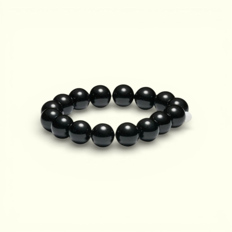 Soi - Chunky Black Onyx Armbånd