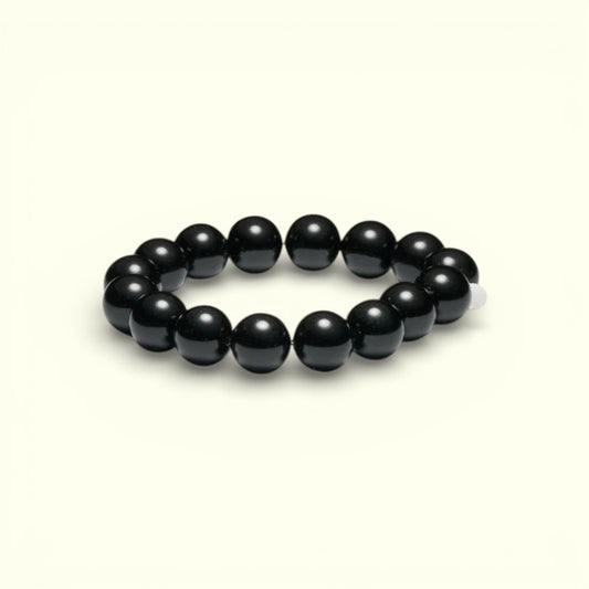 Soi - Chunky Black Onyx Armbånd