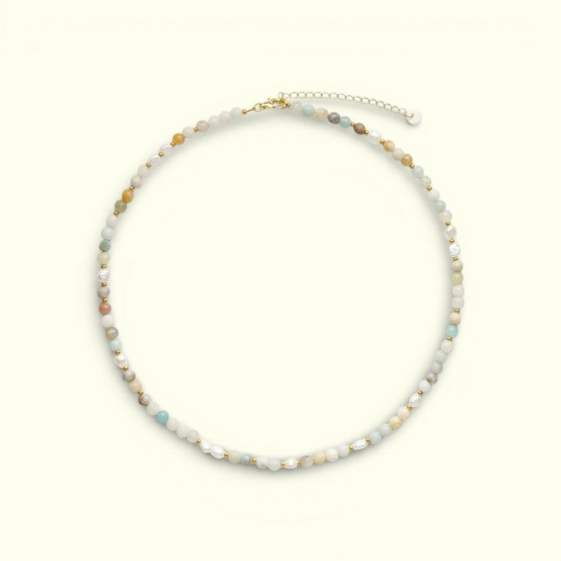 Soi - Ellie Amazonit, Ferskvandsperle Halskæde
