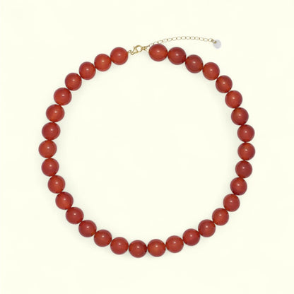Soi - Faro Rød Jade Halskæde