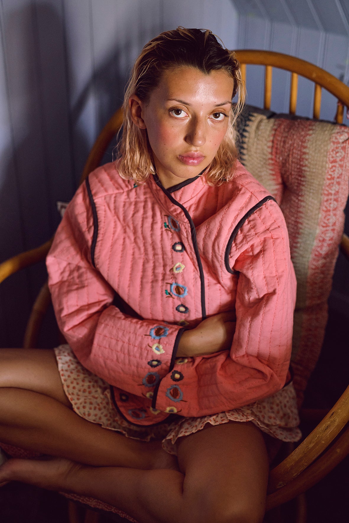 Habiba - Flora Quilted China Jacket