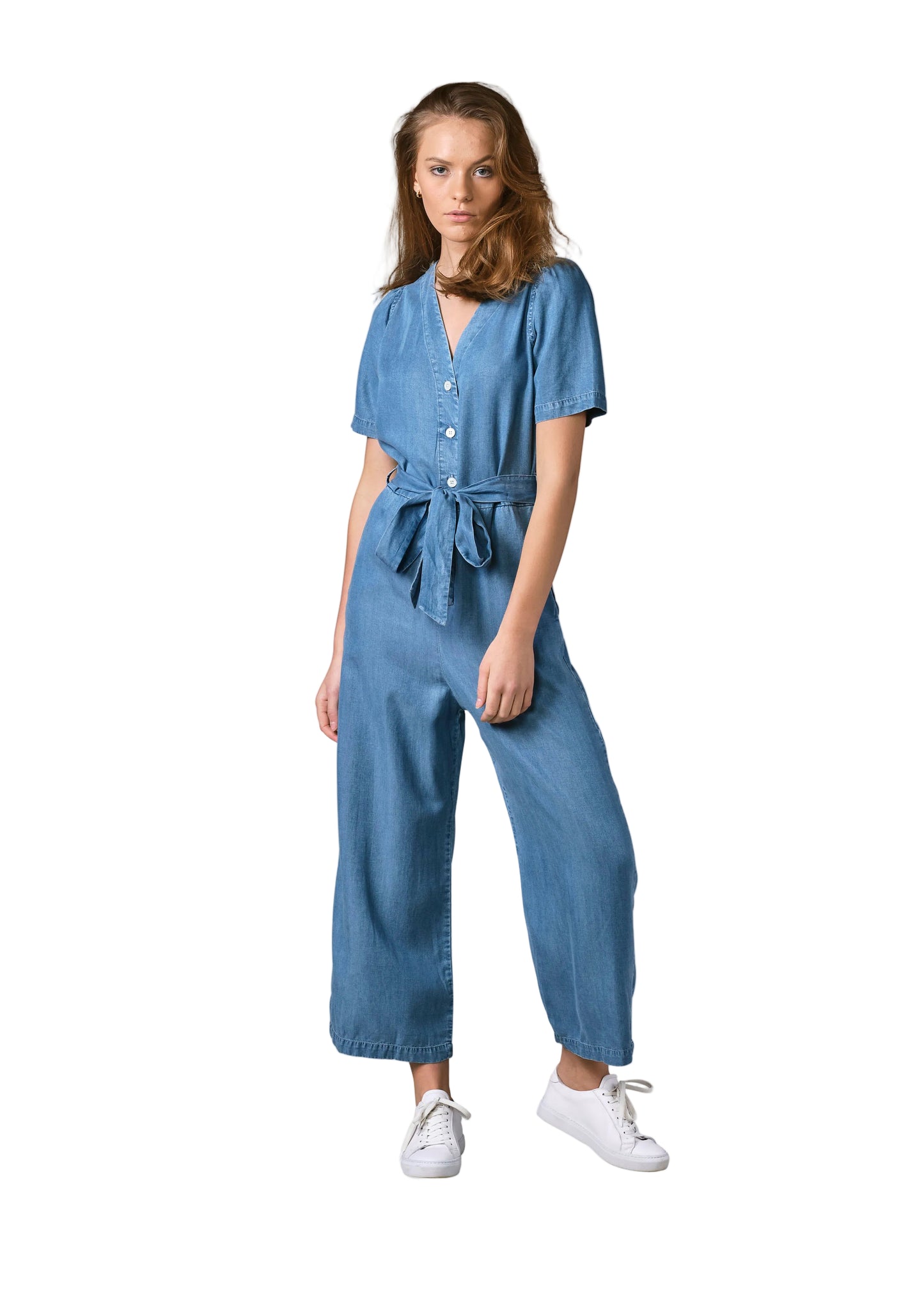 Klitmøller Collective - Marna Jumpsuit Light blue chambery