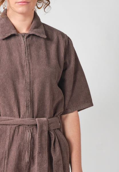 Klitmøller Collective - Asta fløjls jumpsuit Taupe