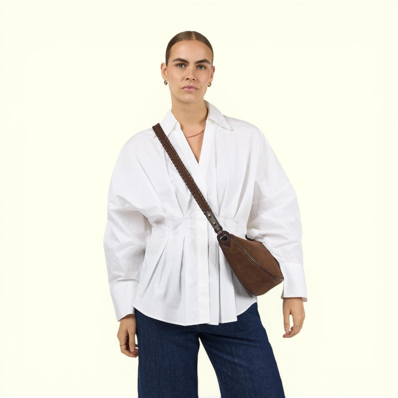 O MY BAG - Leo Midi Crossbody Strap Chocolate