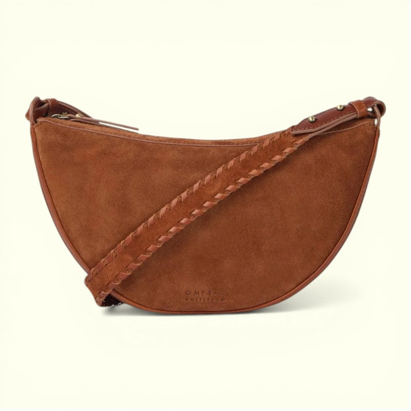 O MY BAG - Leo Midi Crossbody Strap Cognac