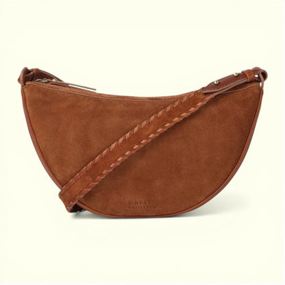 O MY BAG - Leo Midi Crossbody Strap Cognac
