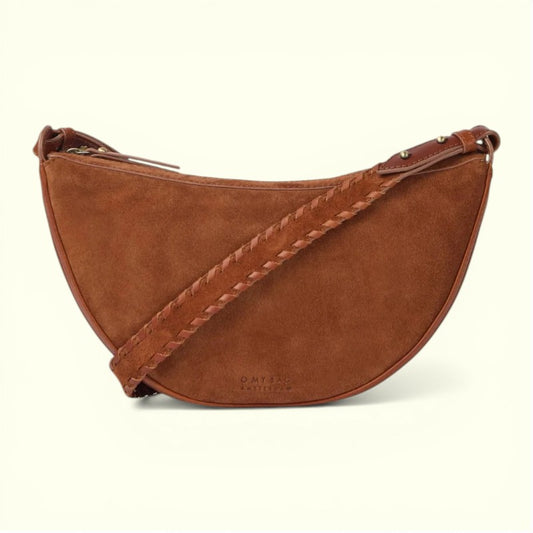 O MY BAG - Leo Midi Crossbody Strap Cognac