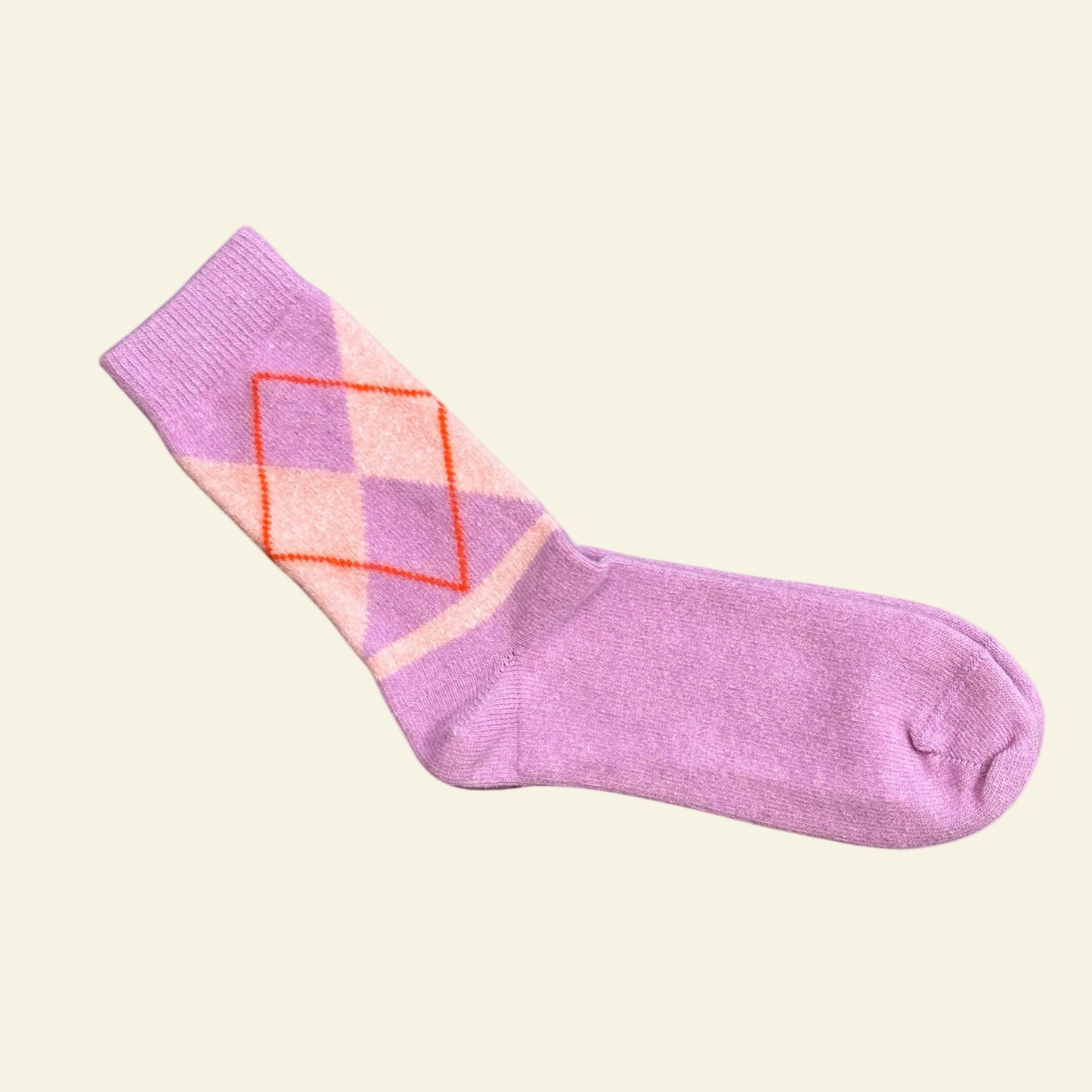 Suite13lab - Argyle Wool Socks Lilac