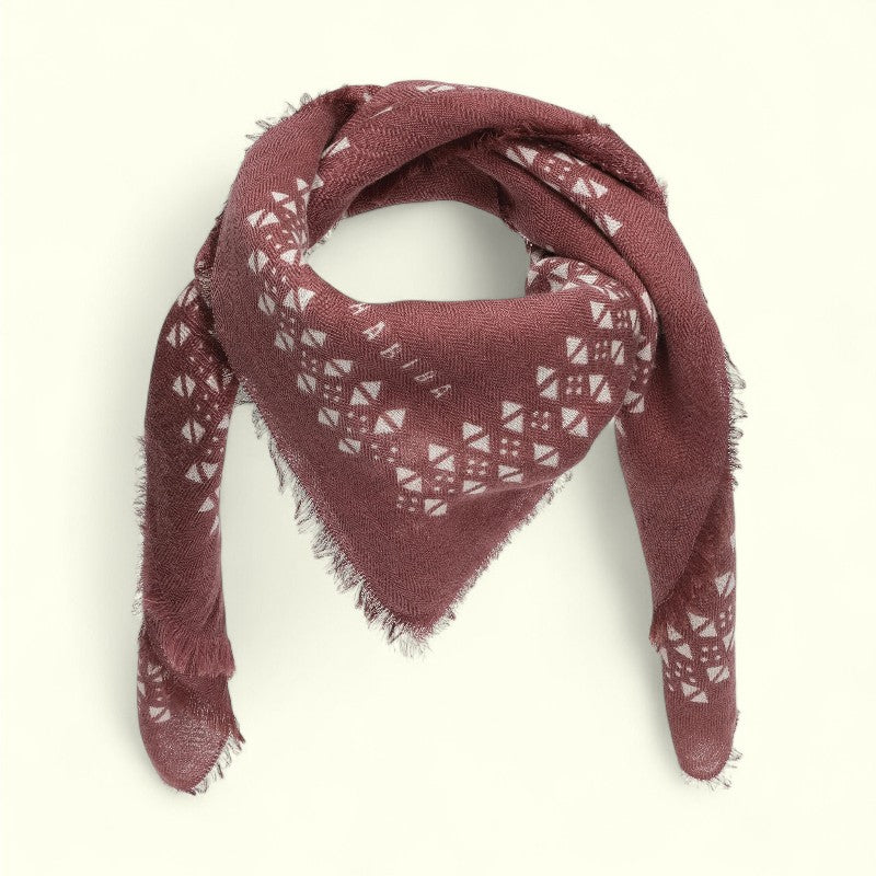 Habiba - Paloma Tørklæde Burgundy