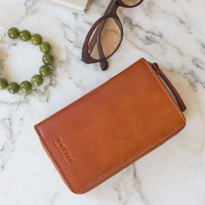 O MY BAG - Jett Wallet Cognac Klassik Læder