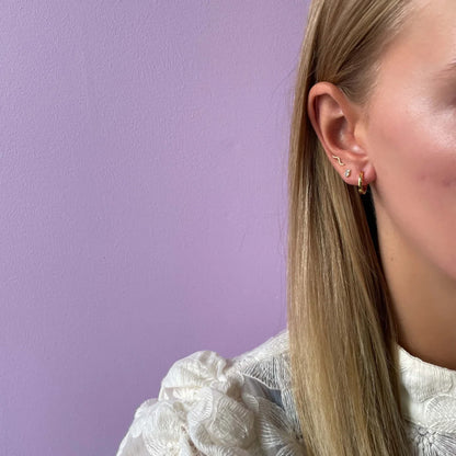 Lone P - Click Plain øreringe