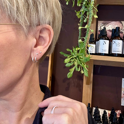 Lone P - Double Hoop øreringe