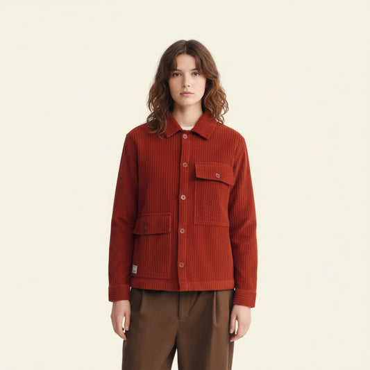 Thinking MU - Brown Corduroy Gabin Jakke