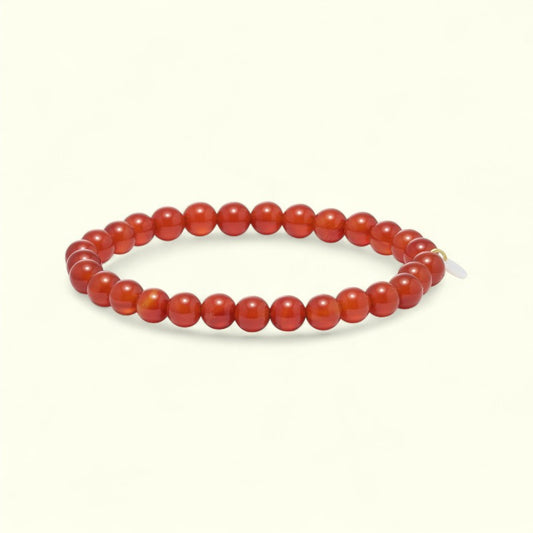 Soi - Rød Jade Armbånd 6 mm