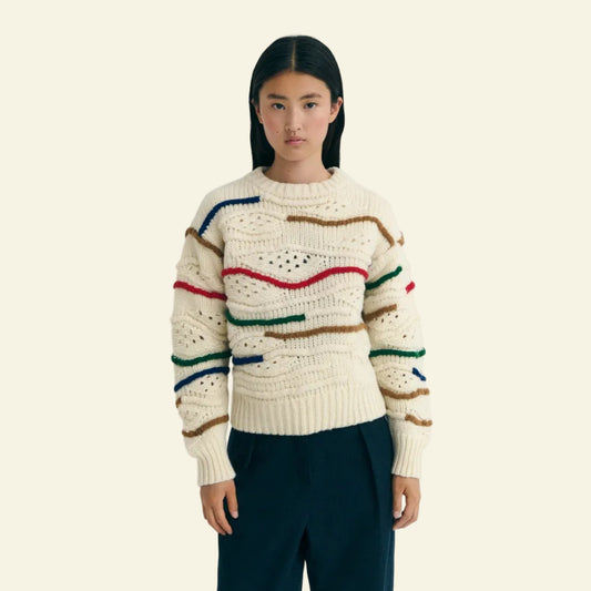 Thinking MU - Multicolor Macrame Candela Sweater