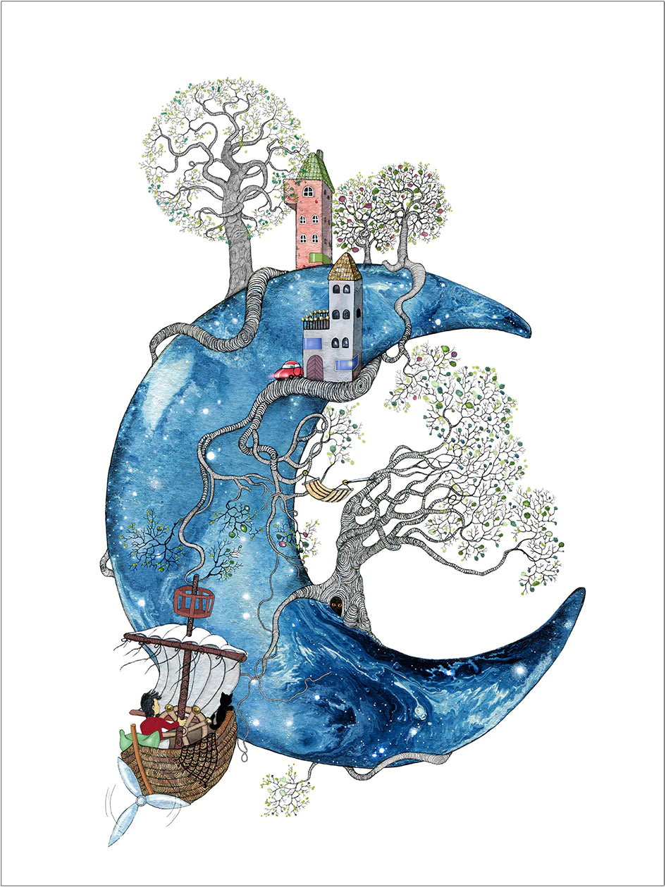 Joanna Jensen Illustrationer - Escape to Moon Riffa