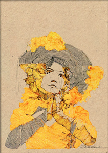 Madstitch Illustrationer - Boheme Woman In Yellow