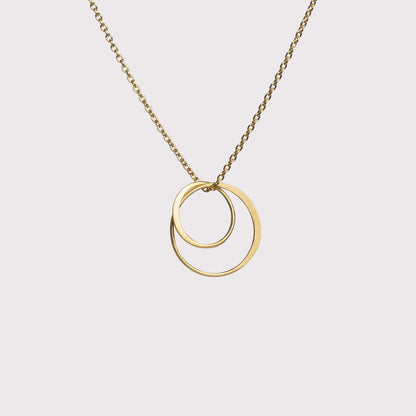 Lone P - Double Ring Small halskæde